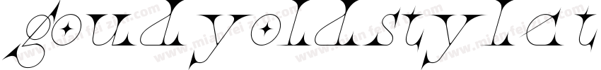 goudyoldstylet itali字体转换